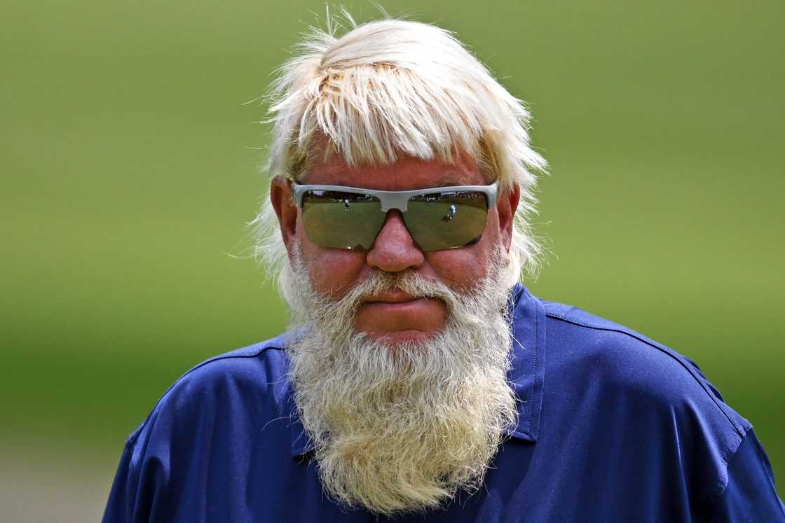 John Daly of the United States looks on from the eighth hole during the first round of the DSG John Daly of the United States looks on from the eighth hole during the first round of the DSG