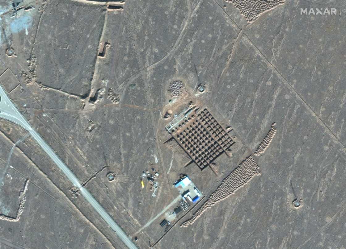 Iran's Fordow Fuel Enrichment Plant, northeast of the city of Qom, seen in a satellite image provided by Maxar Technologies and taken on December 11, 2020 Iran's Fordow Fuel Enrichment Plant, northeast of the city of Qom, seen in a satellite image provided by Maxar Technologies and taken on December 11, 2020