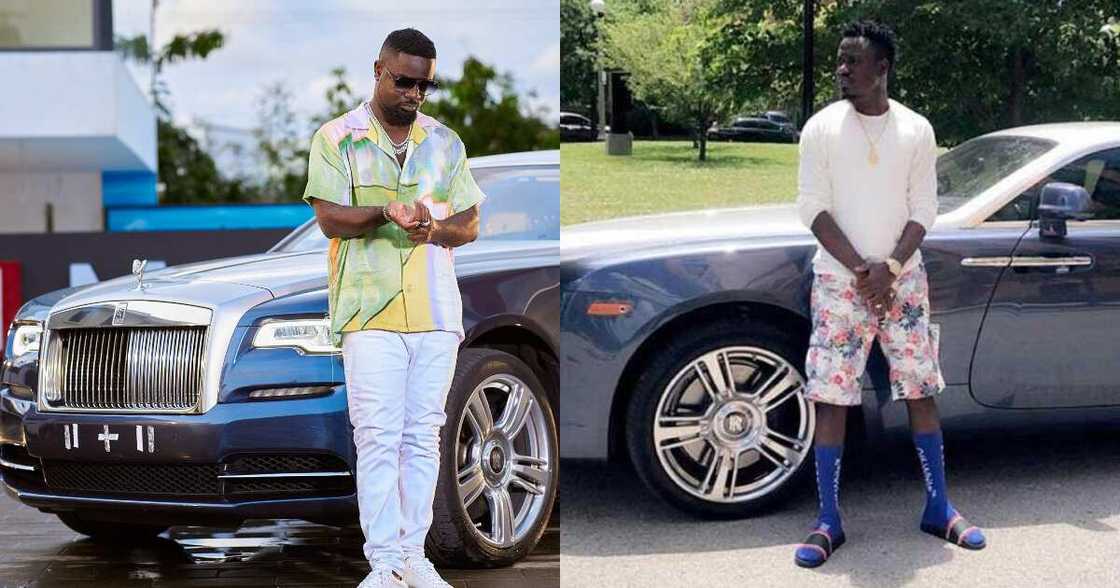 Owner of Rolls Royce Sarkodie posed with speaks out