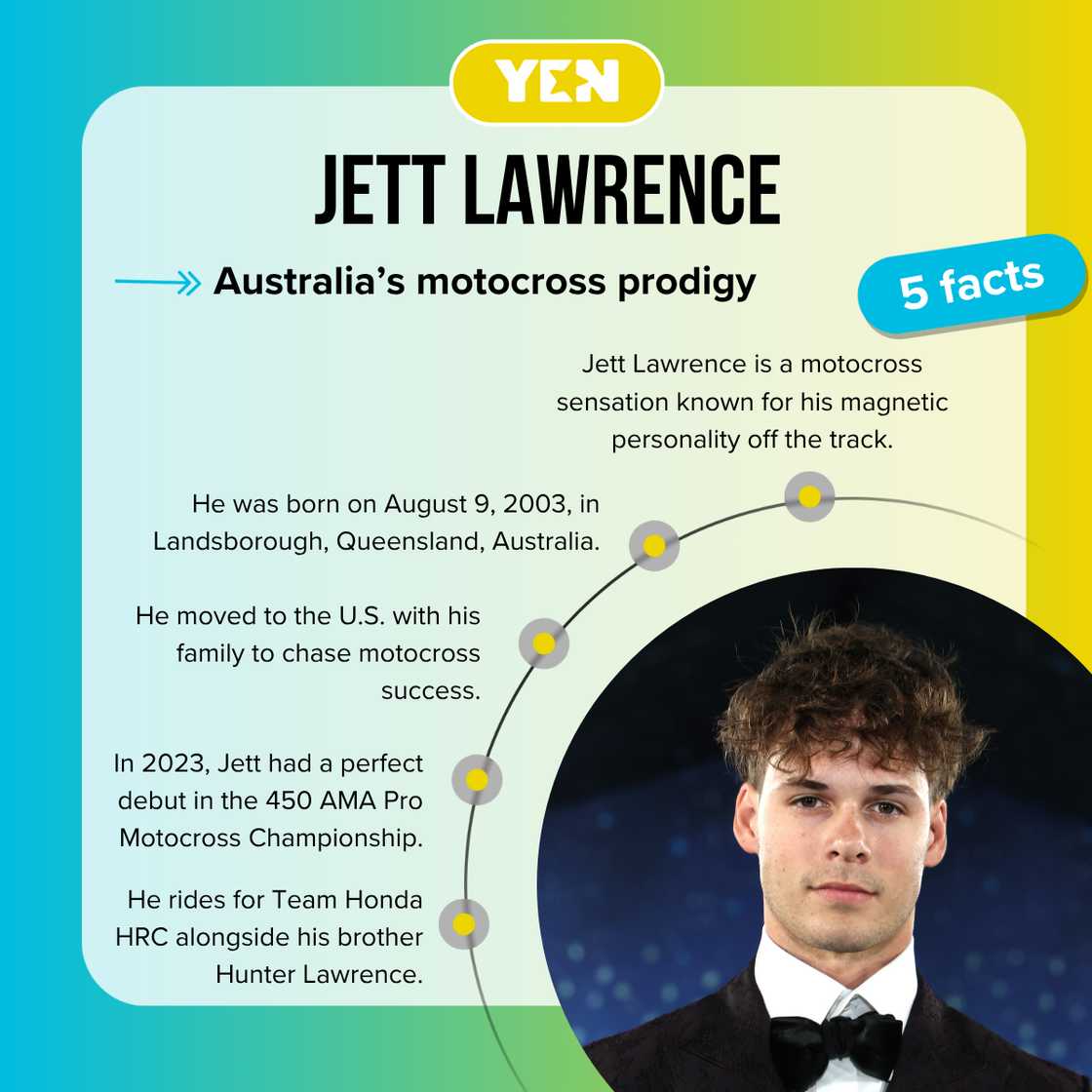 Fast facts about Jett Lawrence. Fast facts about Jett Lawrence.