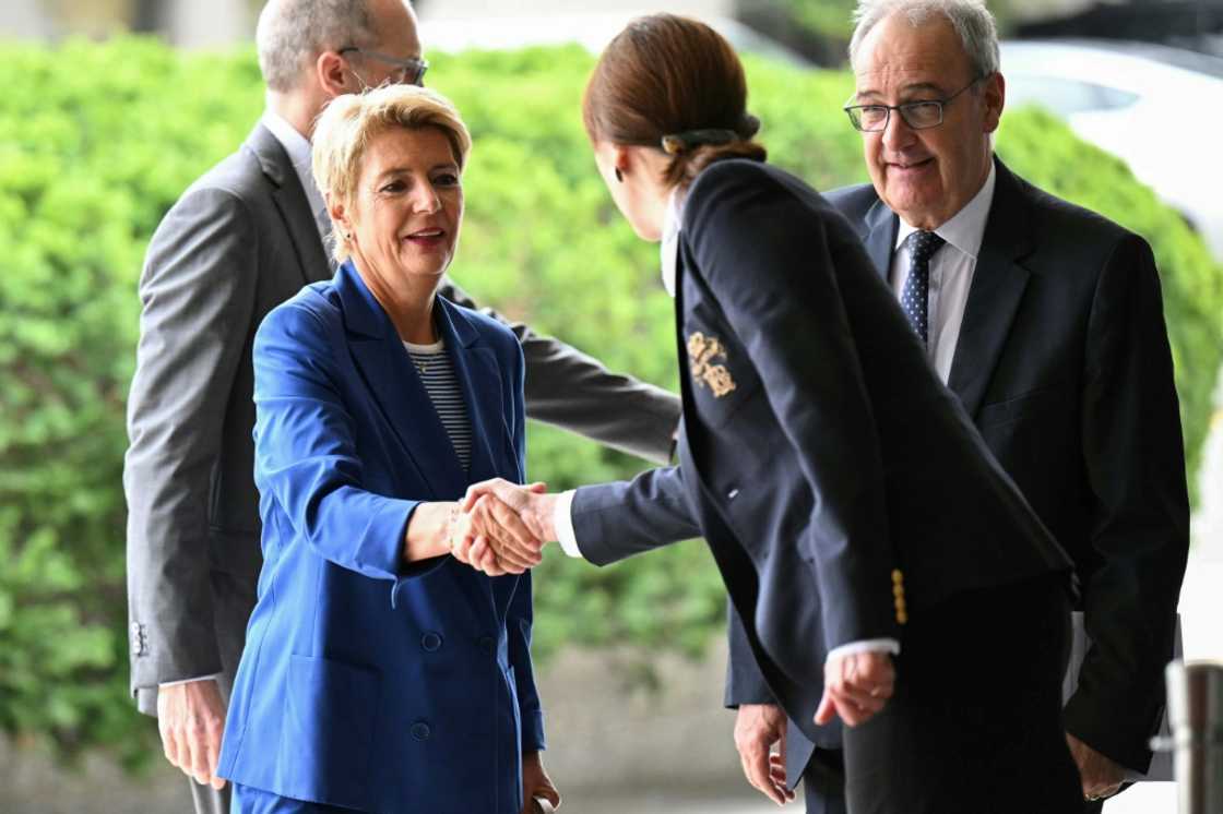 President of the Swiss Confederation Karin Keller-Sutter arrives at the US Department of State where she is scheduled to meet Secretary of State Marco Rubio President of the Swiss Confederation Karin Keller-Sutter arrives at the US Department of State where she is scheduled to meet Secretary of State Marco Rubio