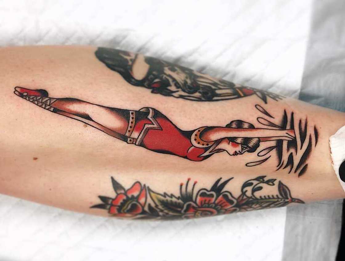 American traditional tattoo American traditional tattoo