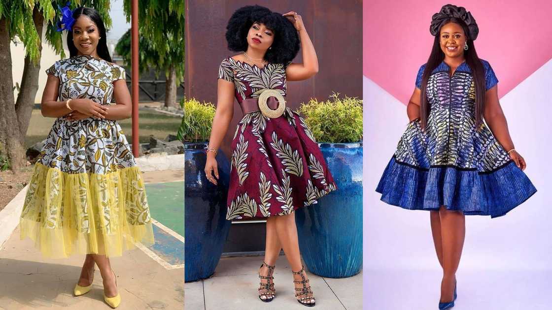 Ladies wearing Ankara church dresses Ladies wearing Ankara church dresses