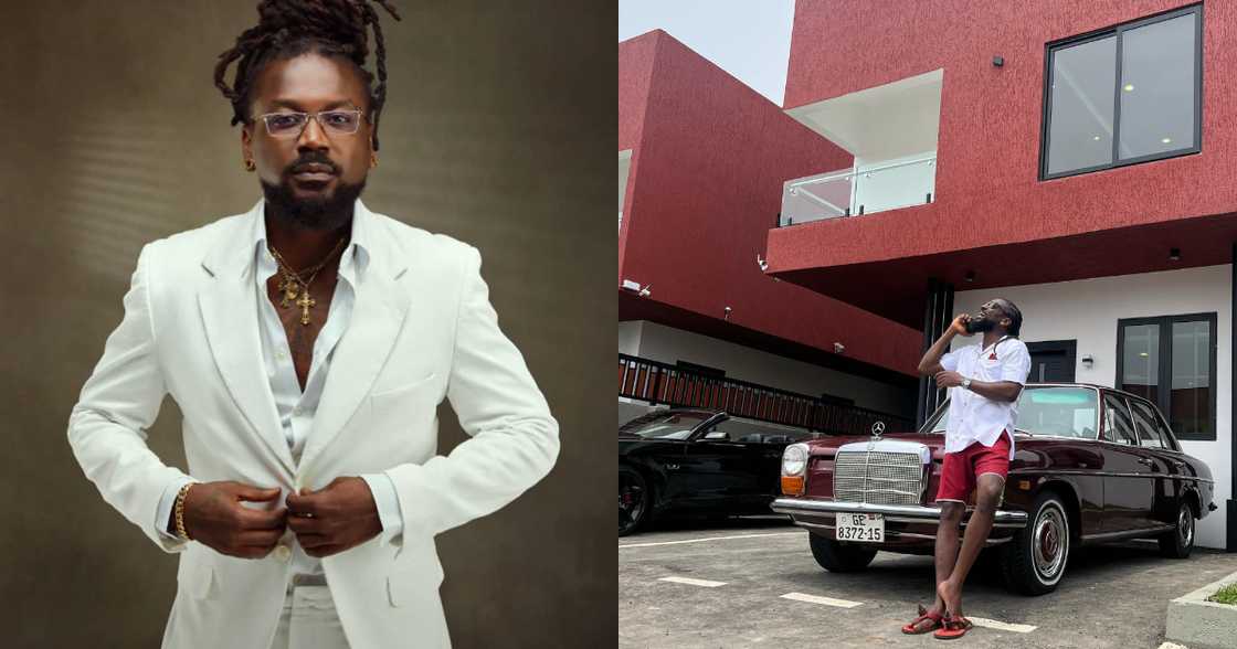 Samini shows off wealth; drops photos of East Legon 'mansion' and cars Samini shows off wealth; drops photos of East Legon 'mansion' and cars
