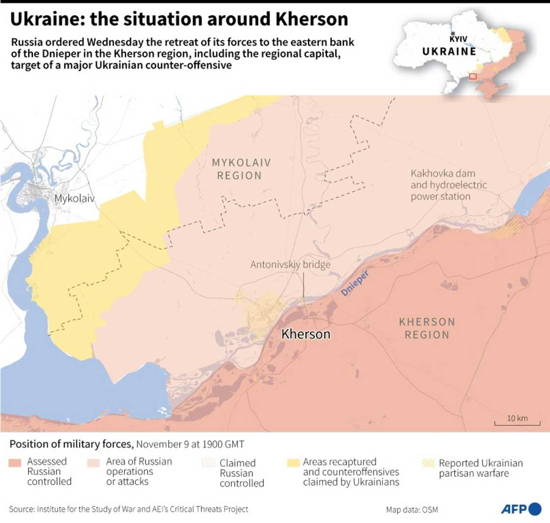 Ukraine: the situation around Kherson