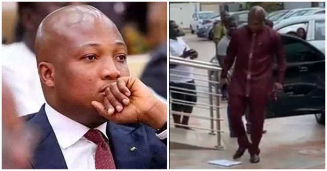 Samuel Okudzeto Ablakwa has kicked Rev. Victor Kusi-Boateng's injunction on him which was served by a bailiff Samuel Okudzeto Ablakwa has kicked Rev. Victor Kusi-Boateng's injunction on him which was served by a bailiff