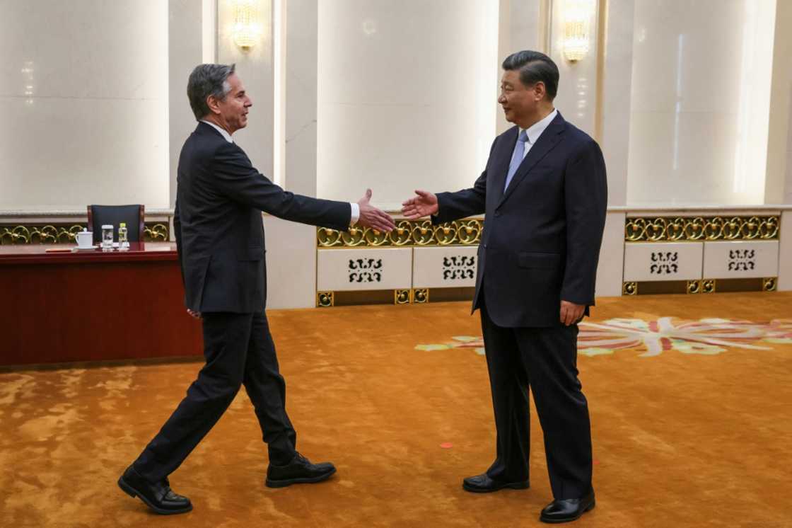 A Beijing meeting in June 2023 between US Secretary of State Antony Blinken (L) and Chinese President Xi Jinping was seen as progress in the nations' bilateral ties A Beijing meeting in June 2023 between US Secretary of State Antony Blinken (L) and Chinese President Xi Jinping was seen as progress in the nations' bilateral ties