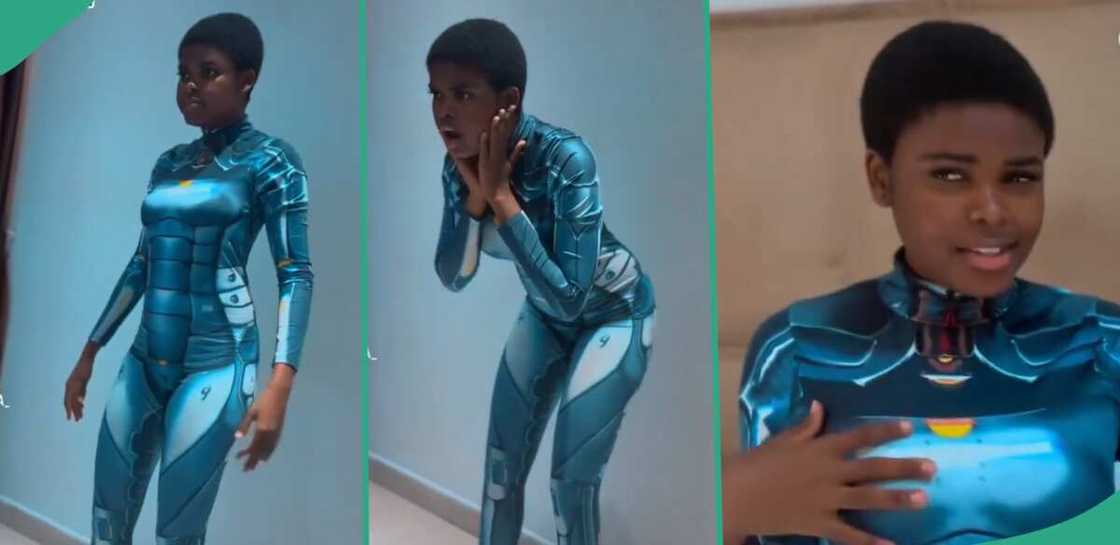 Jadro Lita, Nigerian lady who behaves like AI robot. Jadro Lita, Nigerian lady who behaves like AI robot.