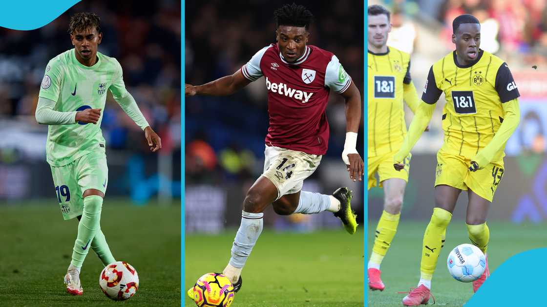 Mohammed Kudus took third spot in the latest rankings of best dribblers in Europe's top five leagues. Photos by NurPhoto, Ryan Pierse and Jürgen Fromme - firo sportphoto. Mohammed Kudus took third spot in the latest rankings of best dribblers in Europe's top five leagues. Photos by NurPhoto, Ryan Pierse and Jürgen Fromme - firo sportphoto.