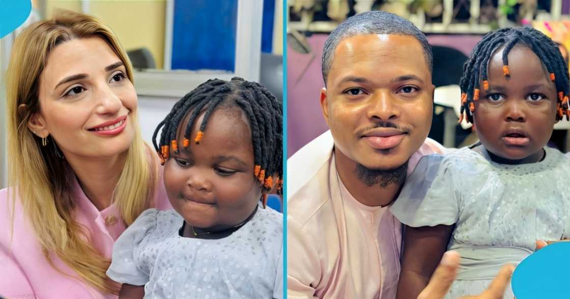 Serious Madam, Ghanaian girl, hairstyle prodigy, travels to UK, Nana Ama McBrown. Serious Madam, Ghanaian girl, hairstyle prodigy, travels to UK, Nana Ama McBrown.