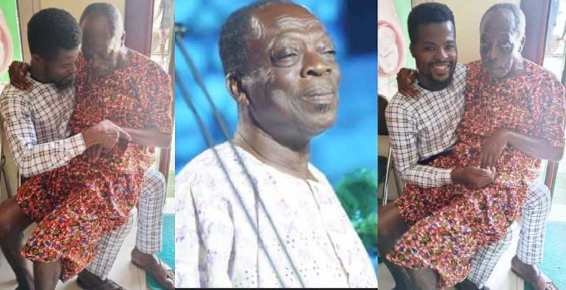 Ghanaians Express their Emotion after Picture of Unwell Legendary Actor Kohwe Surfaces Online