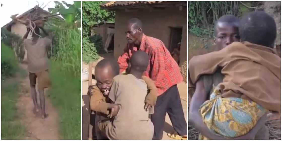 Reactions as physically challenged man who was abandoned by his parents is wowed with wads of cash by strangers Reactions as physically challenged man who was abandoned by his parents is wowed with wads of cash by strangers