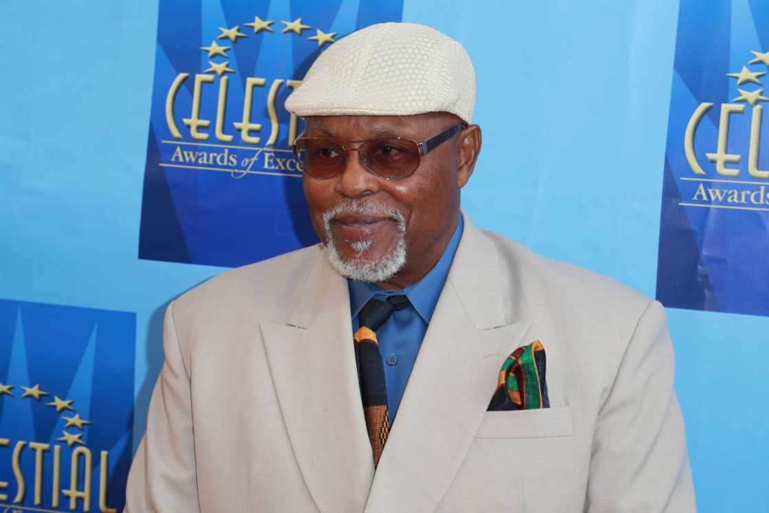 Actor Roger E. Mosley attends the Celestial Awards Of Excellence at Alex Theatre in Glendale Actor Roger E. Mosley attends the Celestial Awards Of Excellence at Alex Theatre in Glendale