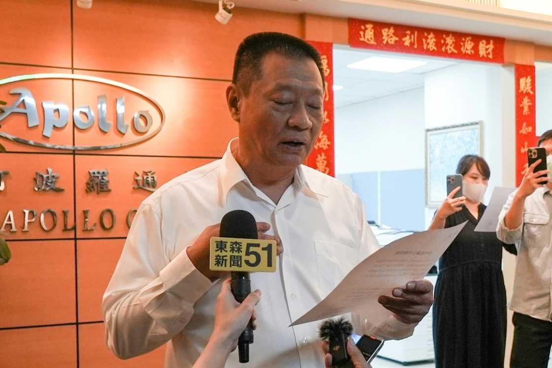 Gold Apollo head Hsu Ching-kuang said the pagers were '100 percent not' made in Taiwan Gold Apollo head Hsu Ching-kuang said the pagers were '100 percent not' made in Taiwan