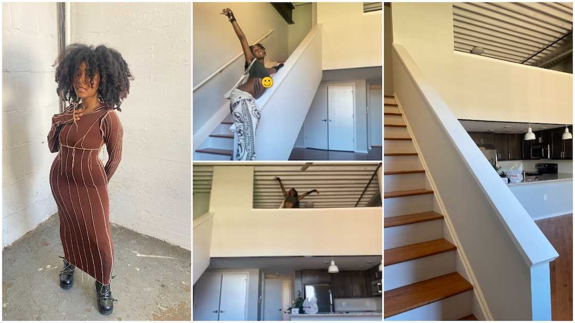 19-year-old lady buys her first house in America, shares photos of new building 19-year-old lady buys her first house in America, shares photos of new building