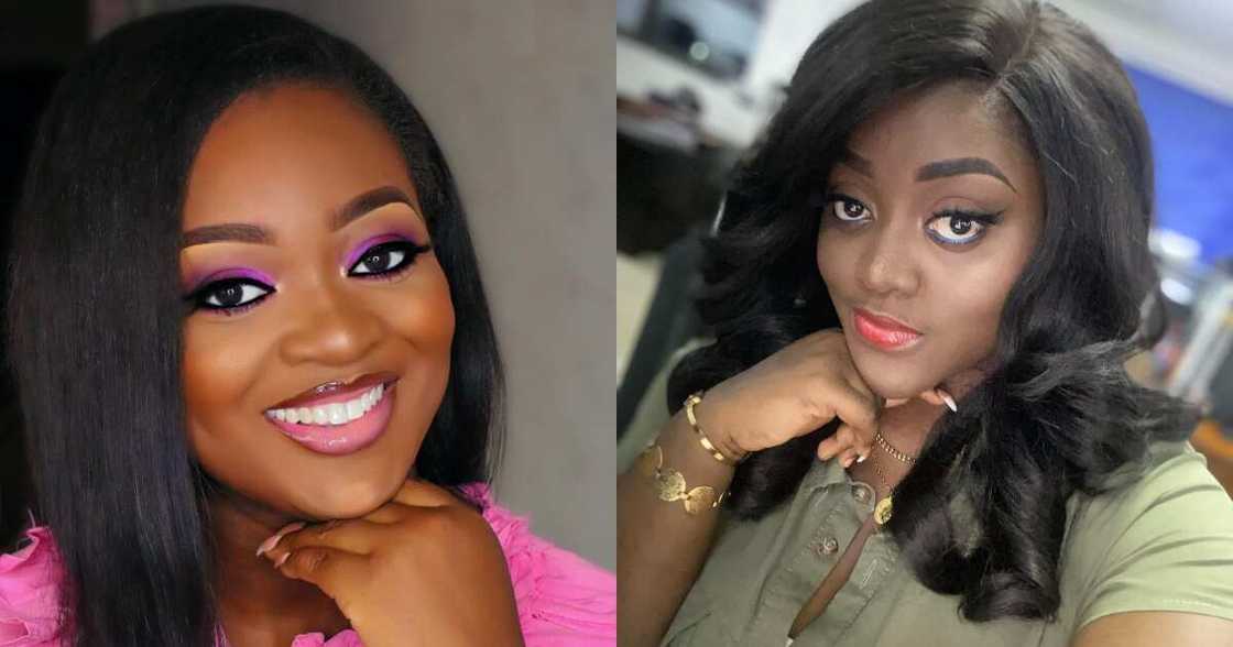 Asieduwaa Akumia: Photos of Jackie Appiah's look-alike who is a presenter at Metro TV pop up