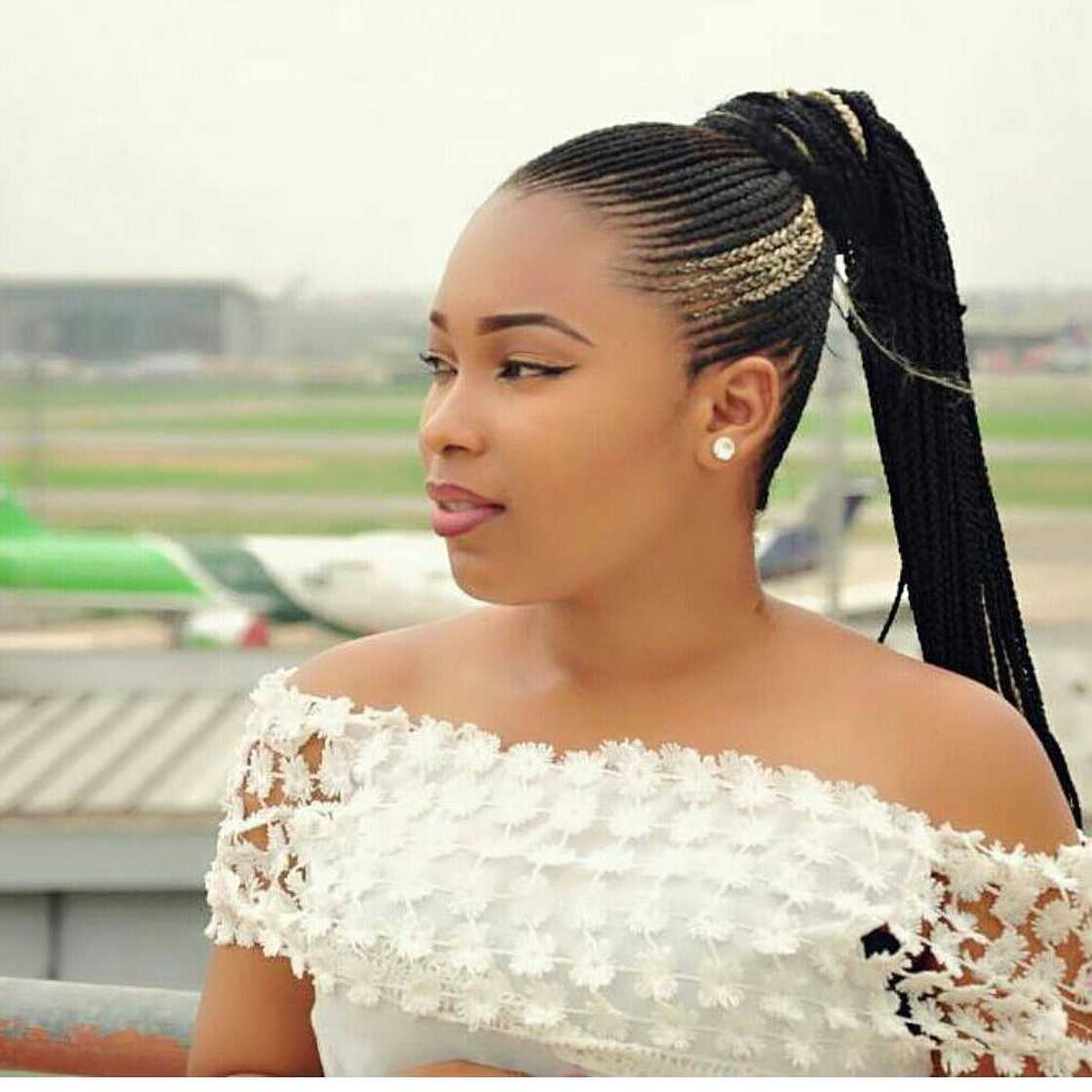 Ghana braids ponytail styles Ghana braids ponytail styles