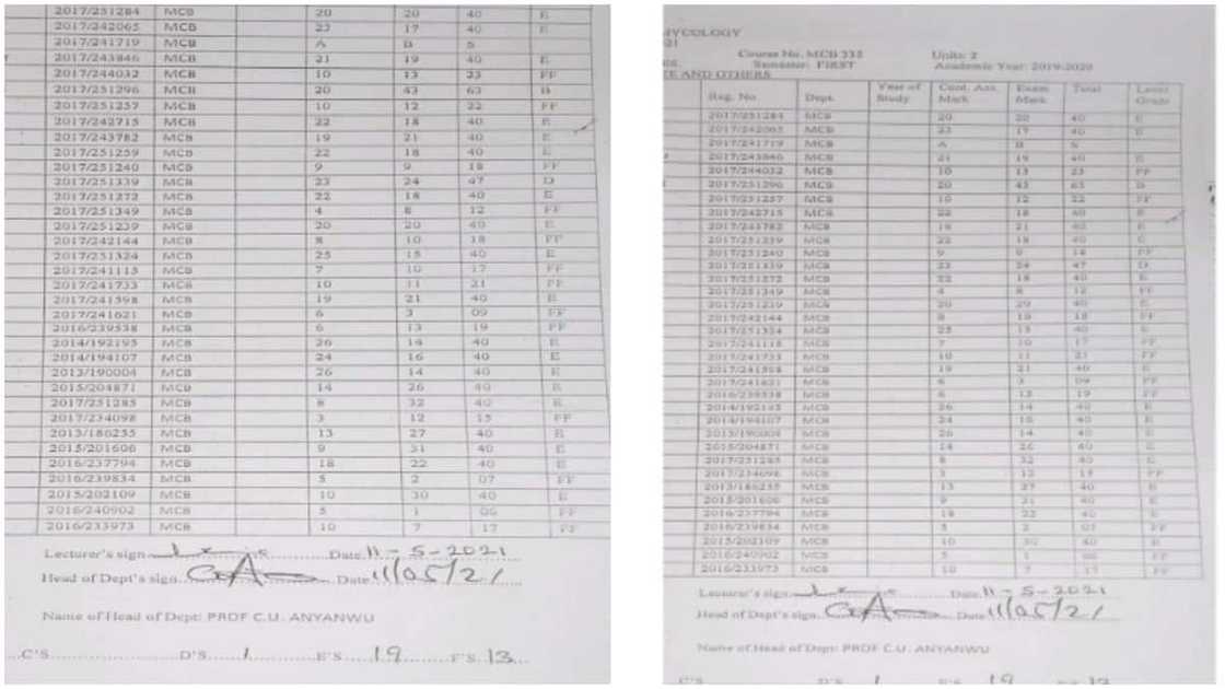 Nigerians said the results should not have been pasted.