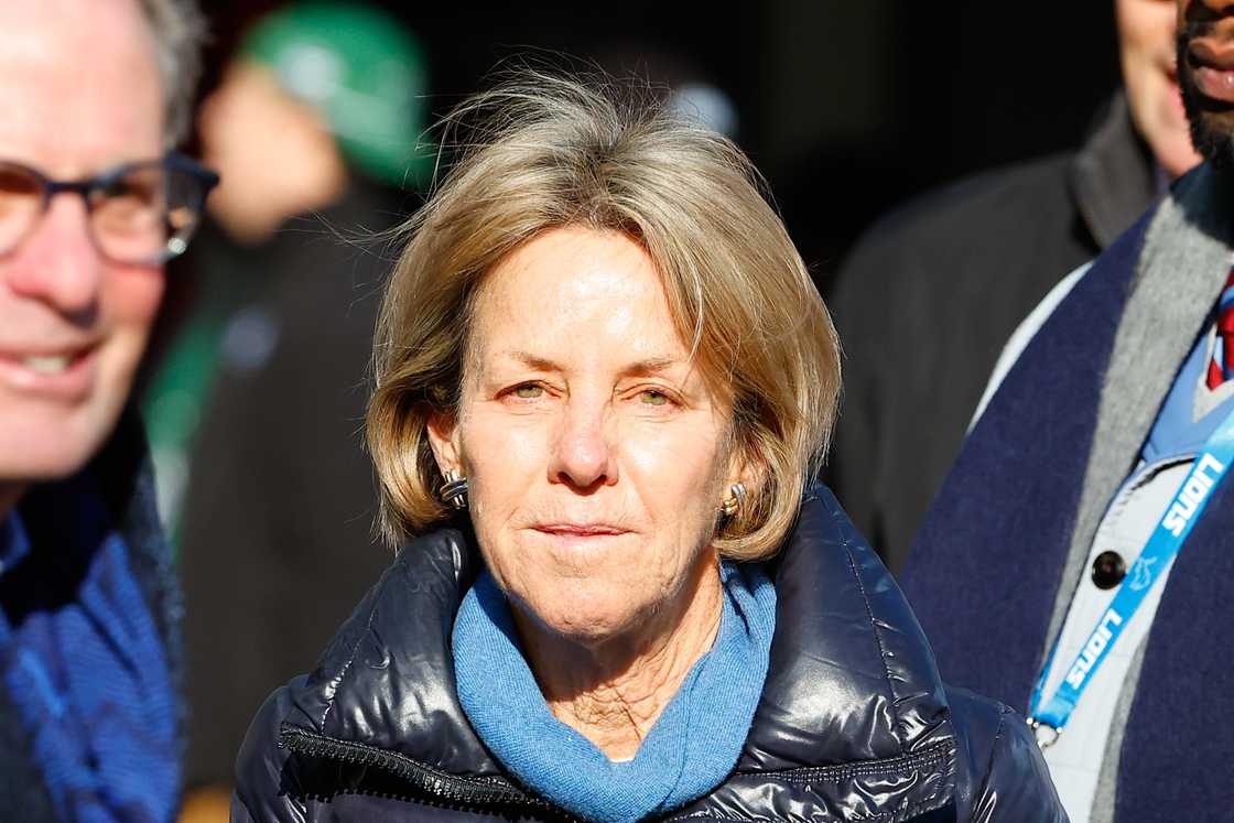 Sheila Ford Hamp before the National Football League game in East Rutherford, New Jersey