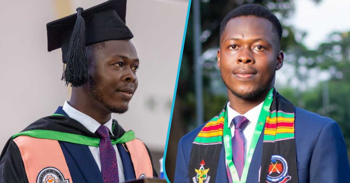 KNUST graduate Desmond Bantee celebrated by GhIS. KNUST graduate Desmond Bantee celebrated by GhIS.