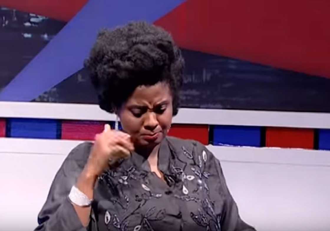 A woman with disheveled hair A woman with disheveled hair