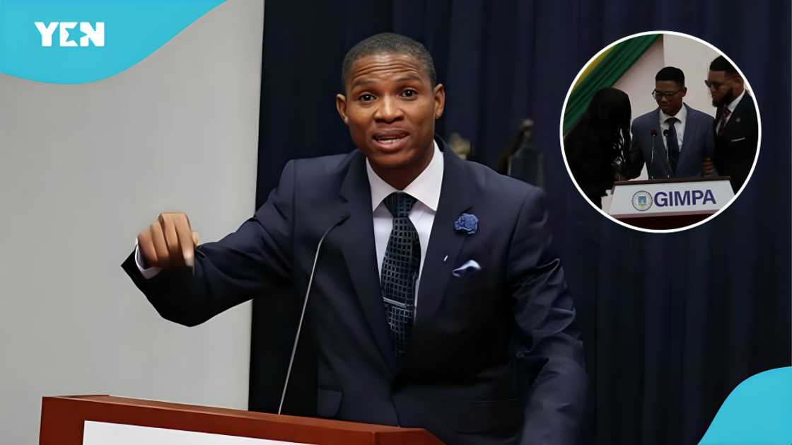 Francis-Xavier Sosu, Xavier Sosu collapses, Madina MP, Sosu collapses at GIMPA, GIMPA, Ghanaian lawmaker, Francis-Xavier Sosu health, Madina constituency, Ghana Parliament, Accra news