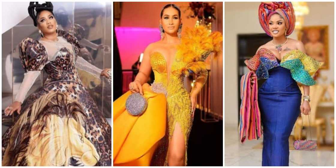 Photos of Toyin Lawani, Caroline Hutchings and Iyabo Ojo.