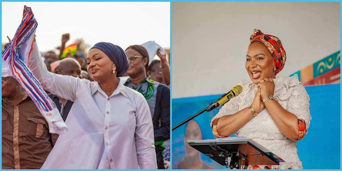 Samira Bawumia joins University students to sing jama songs