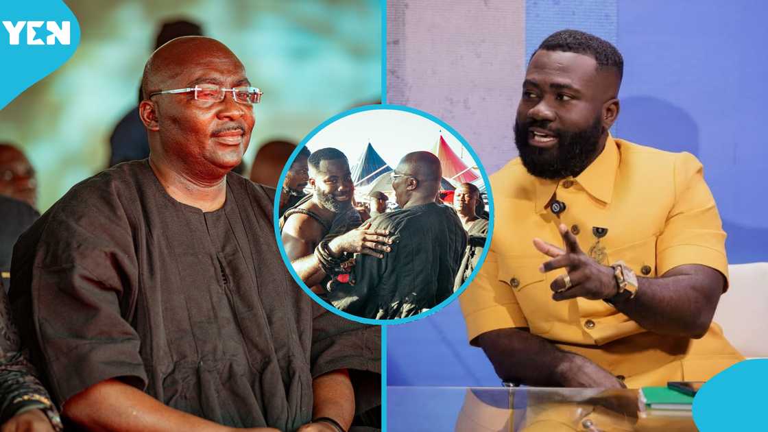 Bawumia, President John Mahama, Otumfuo Osei Tutu II, Otumfuo and John Mahama, Mamponghene's funeral, NDC, Ghana Bawumia, President John Mahama, Otumfuo Osei Tutu II, Otumfuo and John Mahama, Mamponghene's funeral, NDC, Ghana