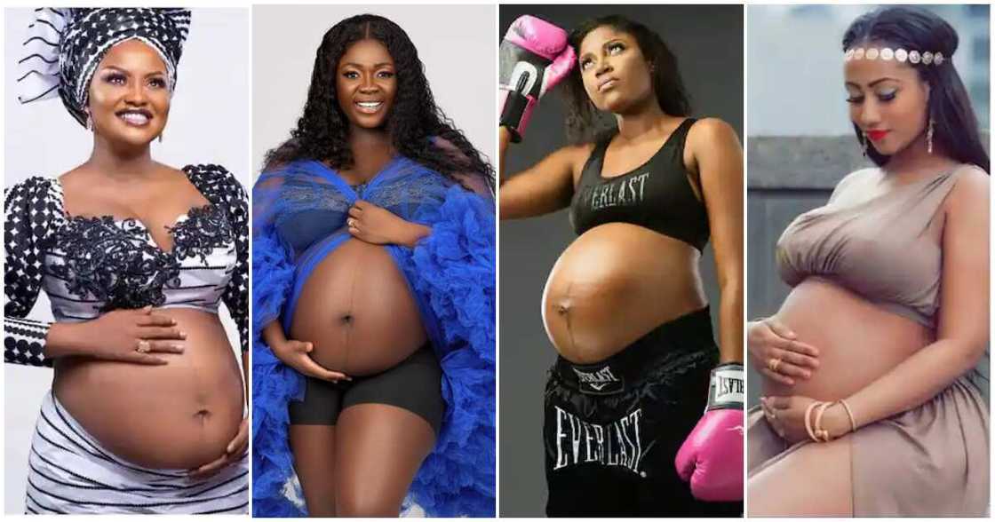 McBrown, tracey boakye, Yvonne nelson, Hajia4Reall baby bump photos