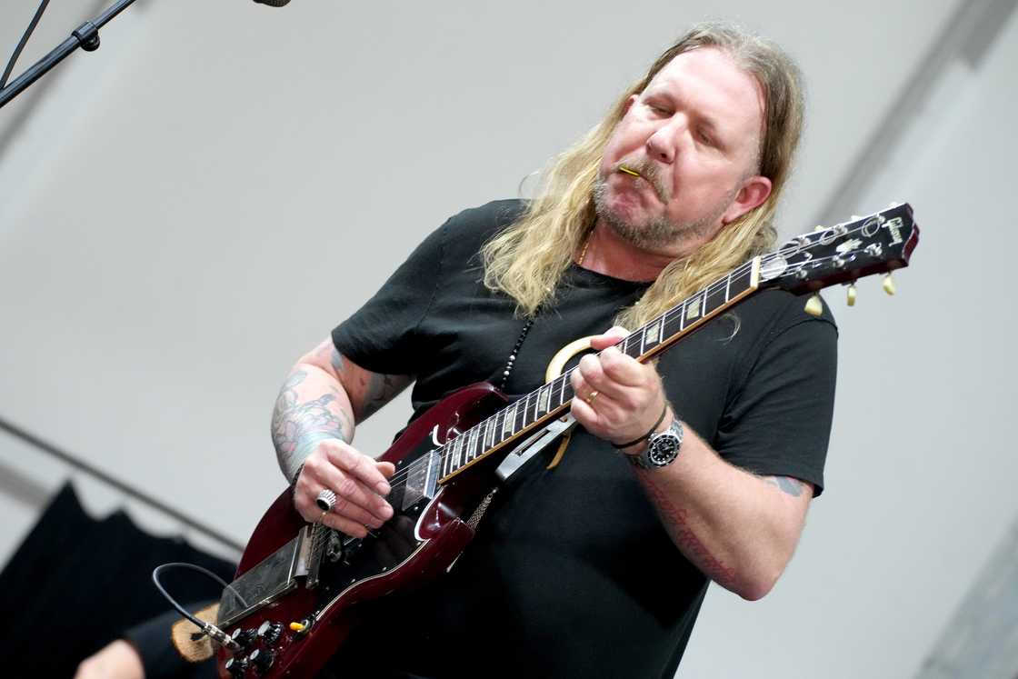 Devon Allman of The Allman Betts Band performs onstage at the 2024 New Orleans Jazz & Heritage Festival at Fair Grounds Race Course in New Orleans, Louisiana. Devon Allman of The Allman Betts Band performs onstage at the 2024 New Orleans Jazz & Heritage Festival at Fair Grounds Race Course in New Orleans, Louisiana.