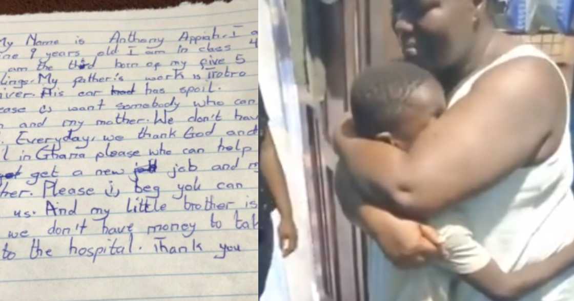 Anthony Appiah: 9-Year-Old boy ask Ghanaians to help his Mother and Father get a job in an Emotional Letter Anthony Appiah: 9-Year-Old boy ask Ghanaians to help his Mother and Father get a job in an Emotional Letter
