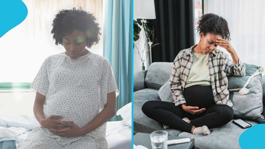 Caesarean section, C-section, Natural birth, Husband and wife, Delivery forms, Pregnant woman. Caesarean section, C-section, Natural birth, Husband and wife, Delivery forms, Pregnant woman.