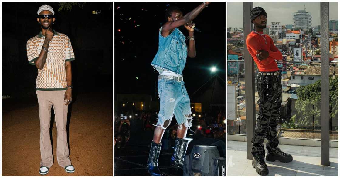 BET nominee Black Sherif has taken his fashion sense to the next level in these vintage styles