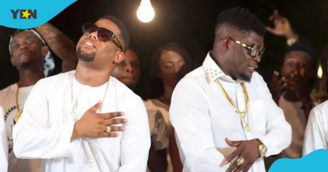 D Black and Castro at a music video shoot D Black and Castro at a music video shoot