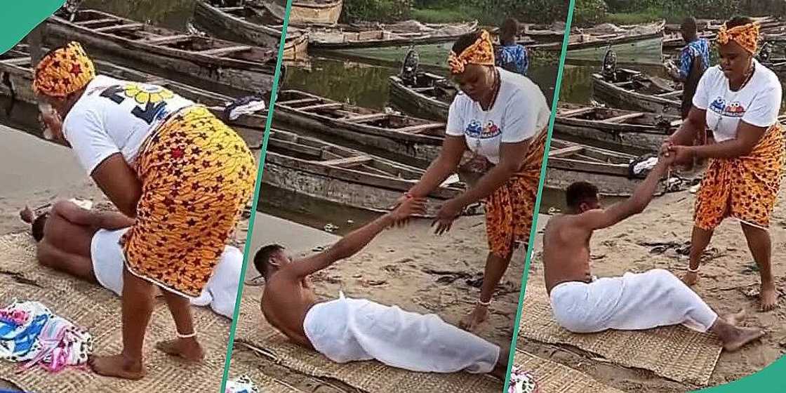 Nigerian man visits riverside to be delivered from spiritual partner Nigerian man visits riverside to be delivered from spiritual partner