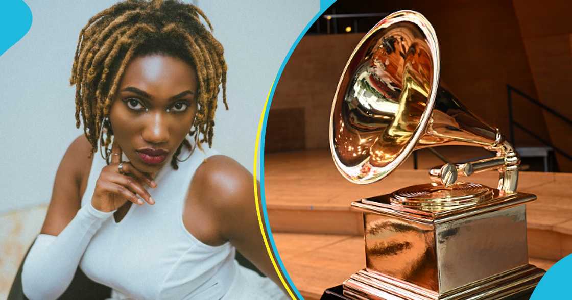 Wendy Shay and the Grammy plaque in pics Wendy Shay and the Grammy plaque in pics