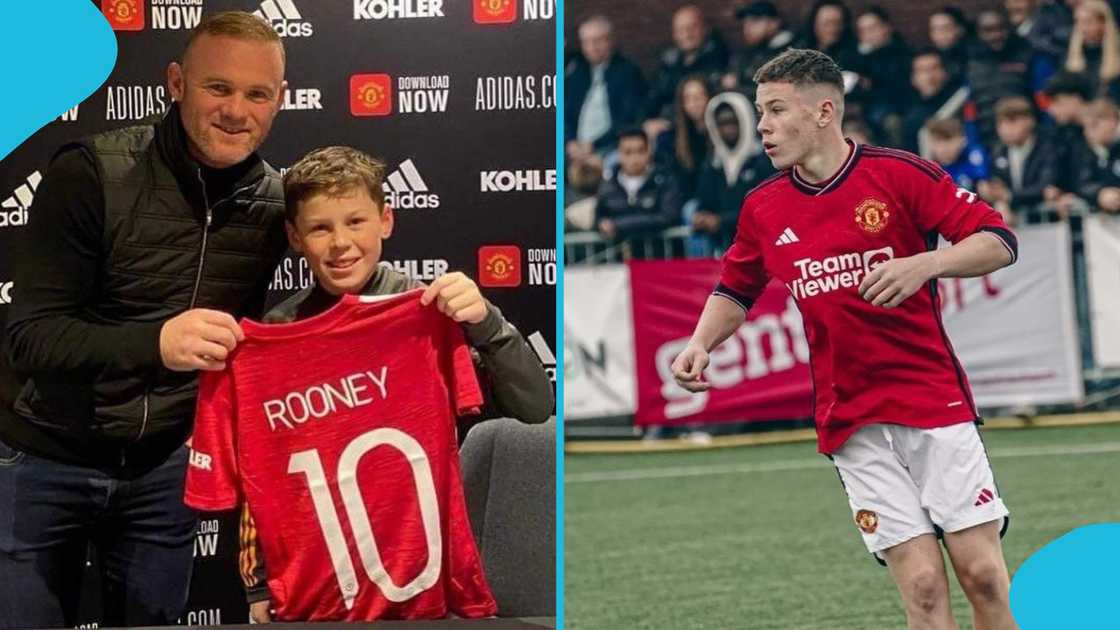Kai Rooney: Wayne Rooney's son scores sublime goal for Man Utd