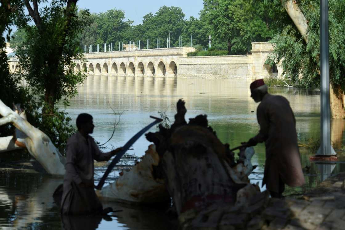 Water from the Indus is already lapping over its banks in several places, and unless the Sukkur Barrage can control the flow, catastrophe will result Water from the Indus is already lapping over its banks in several places, and unless the Sukkur Barrage can control the flow, catastrophe will result