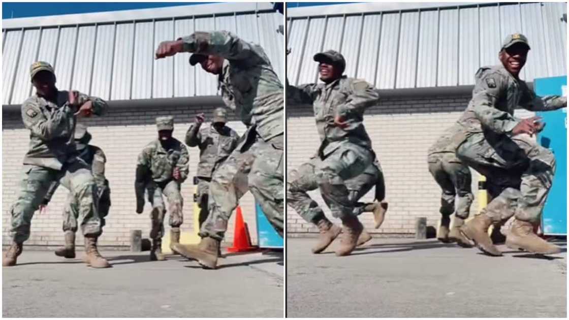 Many people thanked the soldiers for their service. Many people thanked the soldiers for their service.