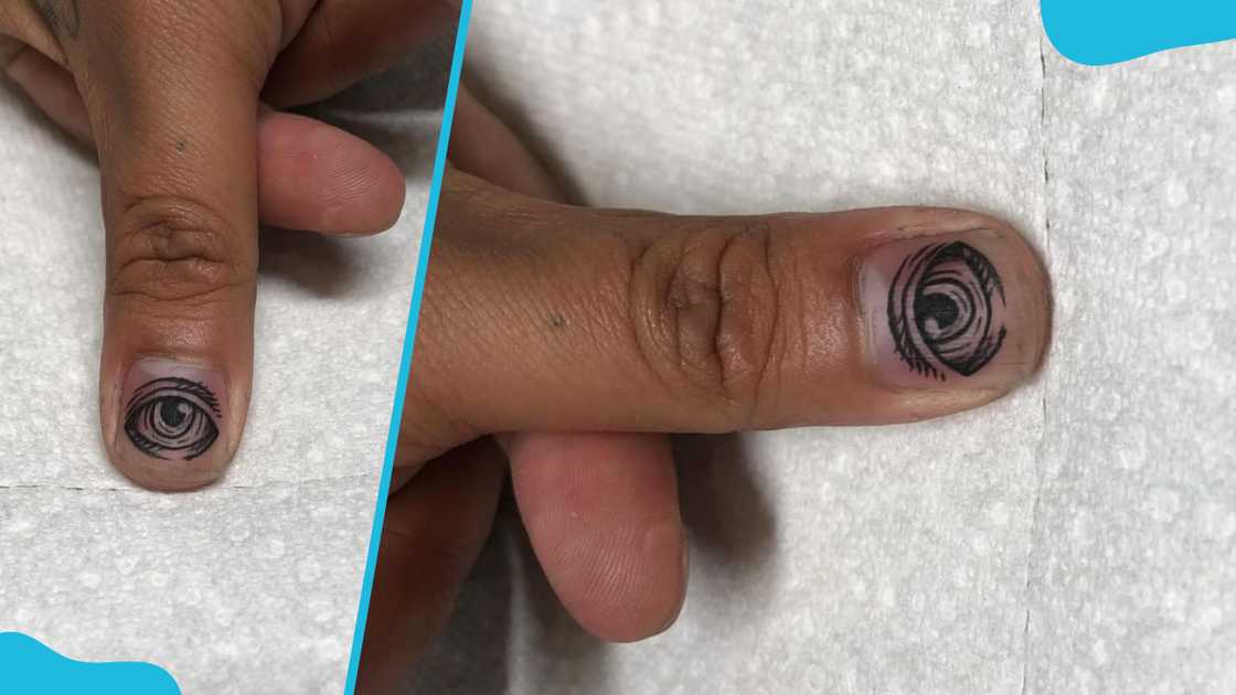 Intricate optical illusion nail tattoo Intricate optical illusion nail tattoo