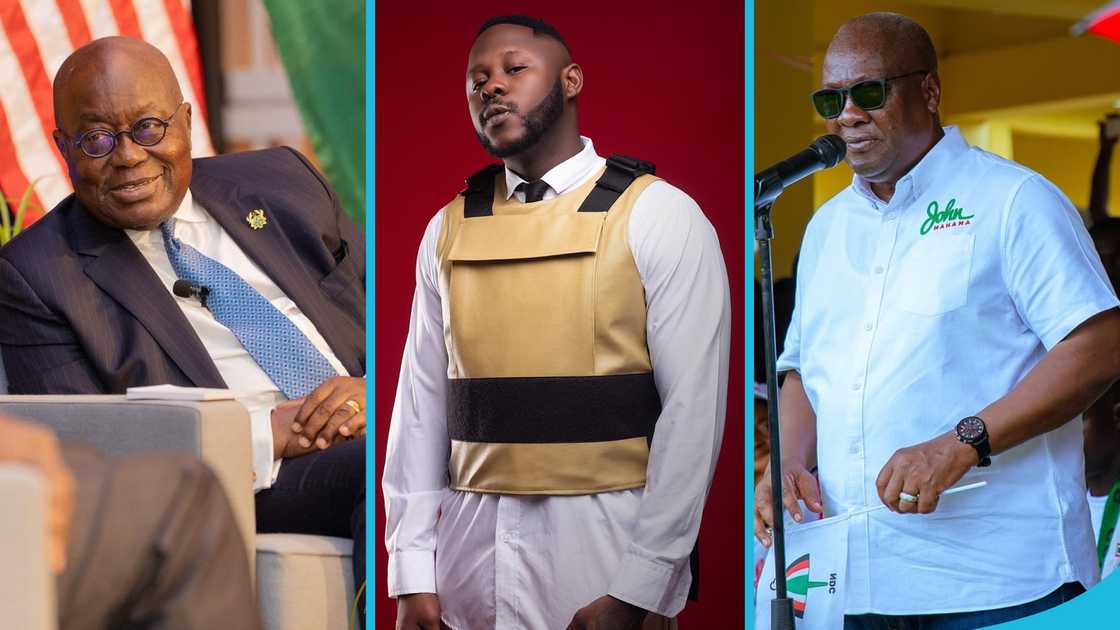 Nana Addo Dankwa Akufo-Addo , Medikal, John Dramani Mahama, 2024 Ghana elections, Mahama wins, Bawumia loses Nana Addo Dankwa Akufo-Addo , Medikal, John Dramani Mahama, 2024 Ghana elections, Mahama wins, Bawumia loses