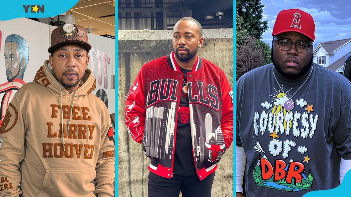 Larry “Lil Larry” Bernard (L), Larry Hoover, Jr. (M), and Tyree Hoover (R) Larry “Lil Larry” Bernard (L), Larry Hoover, Jr. (M), and Tyree Hoover (R)