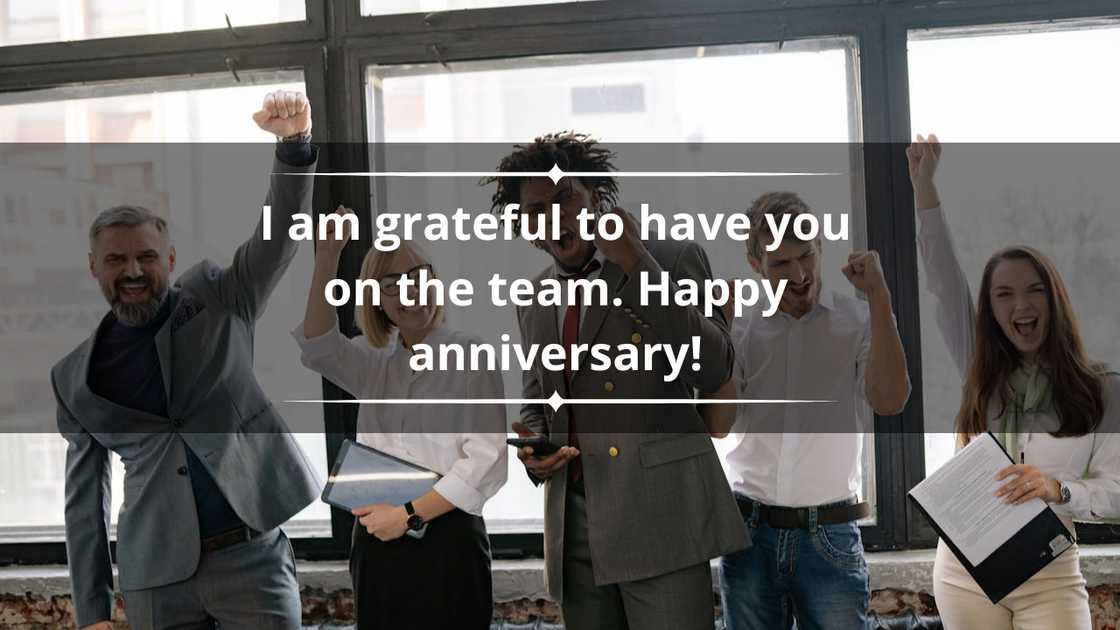 work anniversary messages