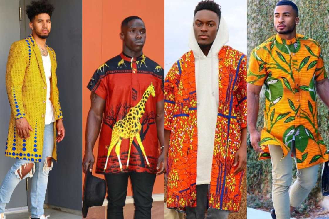 Men wearing different designs Men wearing different designs
