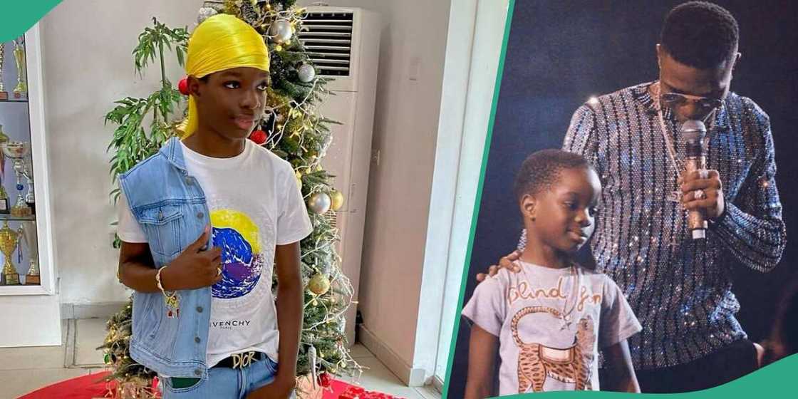 Wizkid's first son, Bolu, clocks 13.