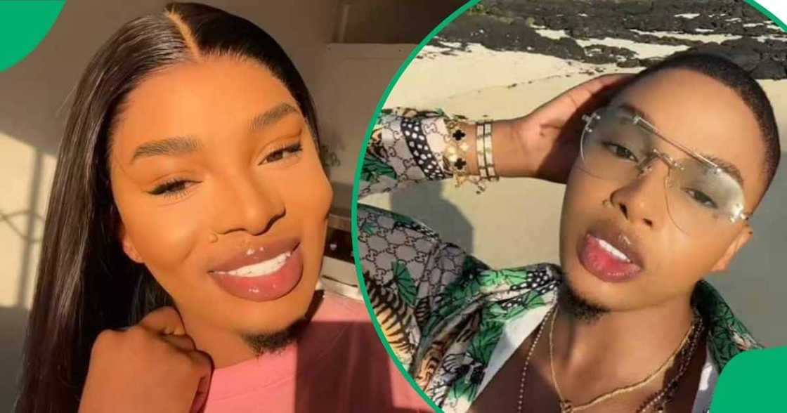 A TikTok video shows a man wearing a wedding dress at his 30th birthday party. A TikTok video shows a man wearing a wedding dress at his 30th birthday party.