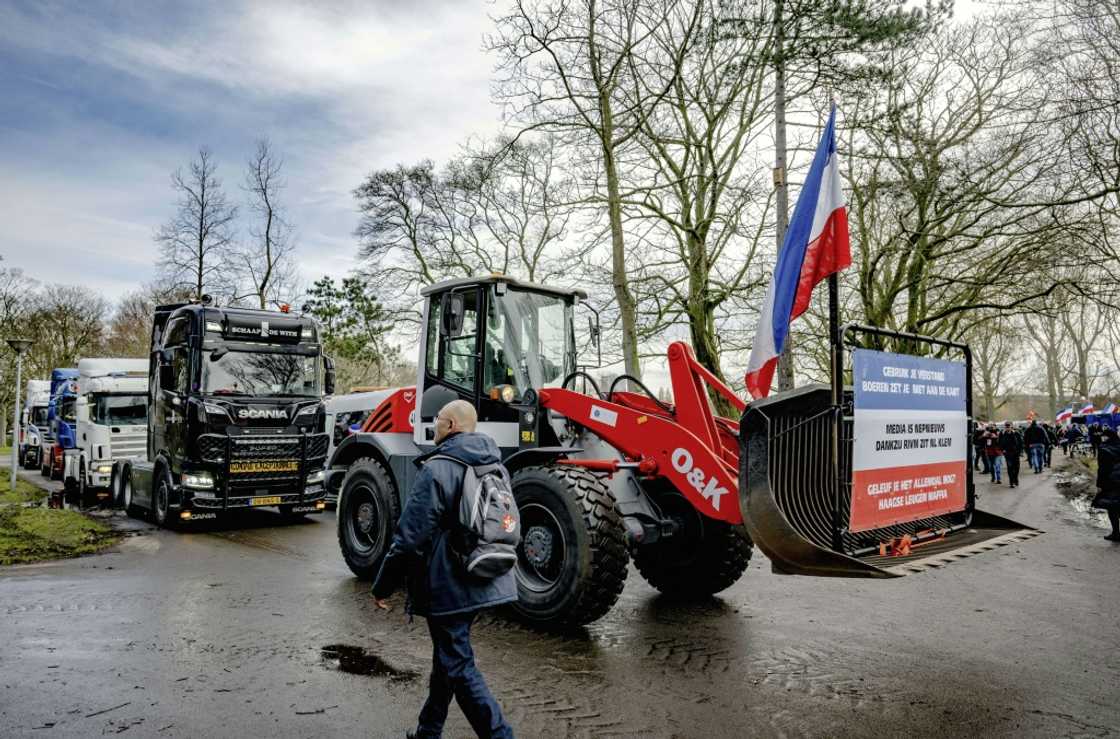 Dutch farmers have held a series of protests against the government's plans Dutch farmers have held a series of protests against the government's plans