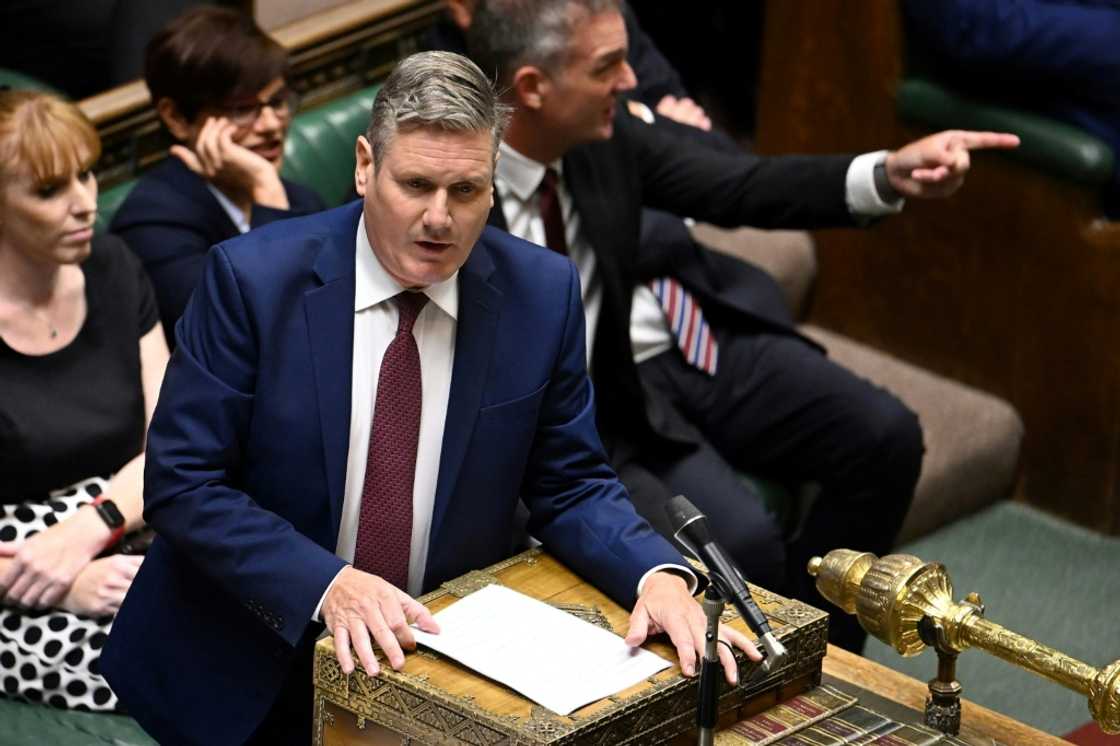 Keir Starmer is bidding to position his main opposition Labour party as fit to govern Keir Starmer is bidding to position his main opposition Labour party as fit to govern