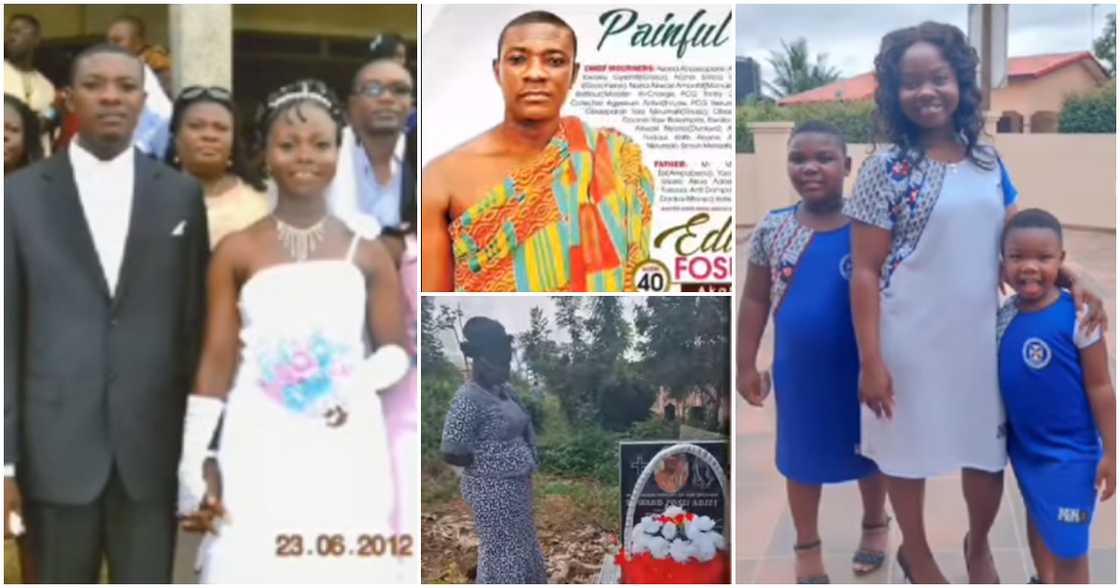 Woman marks 10th wedding anniversary with late husband. Woman marks 10th wedding anniversary with late husband.